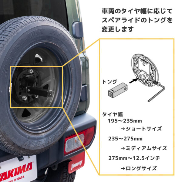 SpareRide / スペアライド - YAKIMA | ヤキマ USA カー キャリア メーカー